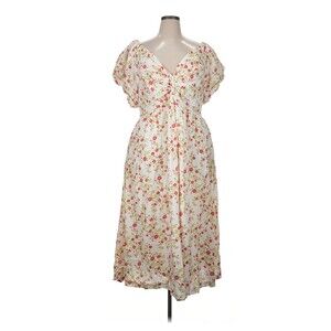 Anthropologie Lea Maxi Dress 1X Boho Peasant Babydoll Cottagecore 100% Cotton